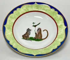 Lynn Chase Tiger Raj Large Rim Soup Bowl 9 1/8"