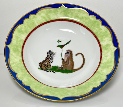 Lynn Chase Tiger Raj Large Rim Soup Bowl 9 1/8''