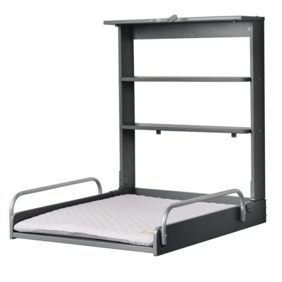 Roba Kids Wandwickelregal inkl. Wickelauflage grau - anthrazit TOP