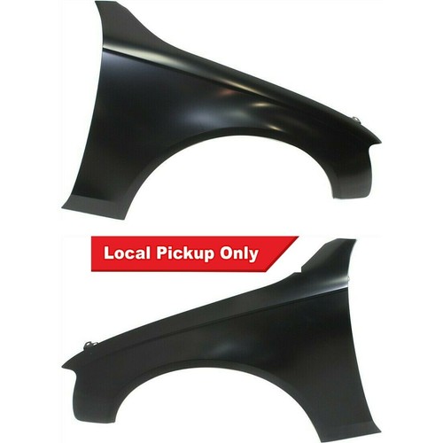 Pair Of Front Fenders For Audi S4 2000-2002 (VIN X200001+) - Primed Steel, Left & Right, With Turn Signal Hole
