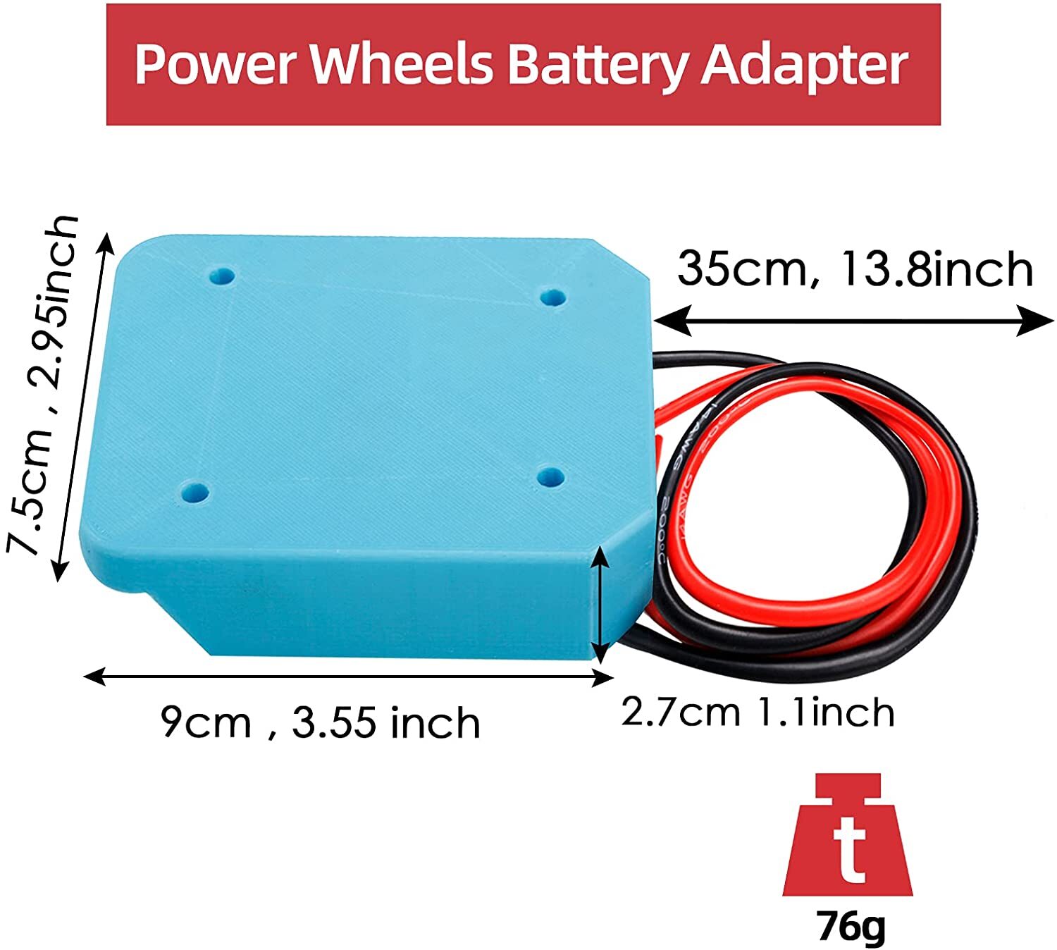 Power Wheels Adaptor For Makita 18V Li-Ion Battery Power Mount