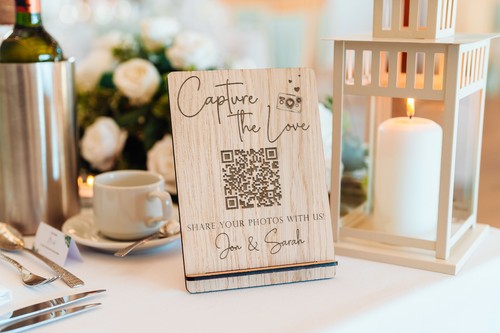 Wedding QR Code Sign | Capture the Love Photo Sign / Instax Photobook - Picture 8 of 8