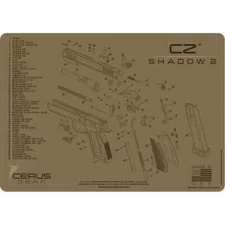 For CZ Shadow 2 Armorers Cleaning Mat Cerus Gear PREMIUM  FDE  Made In USA