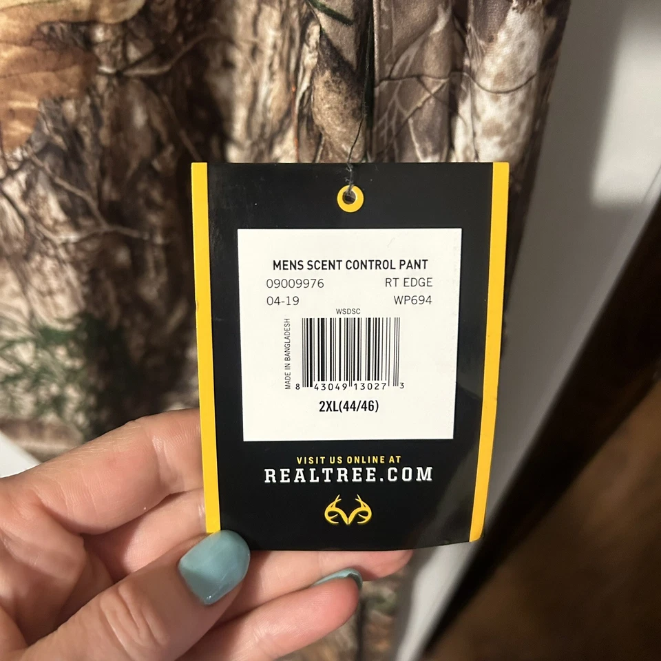 Realtree Camo Pants Edge Scent Control / Waterproof Pants MENS 2XL NWT Hunting - Image 3 of 4