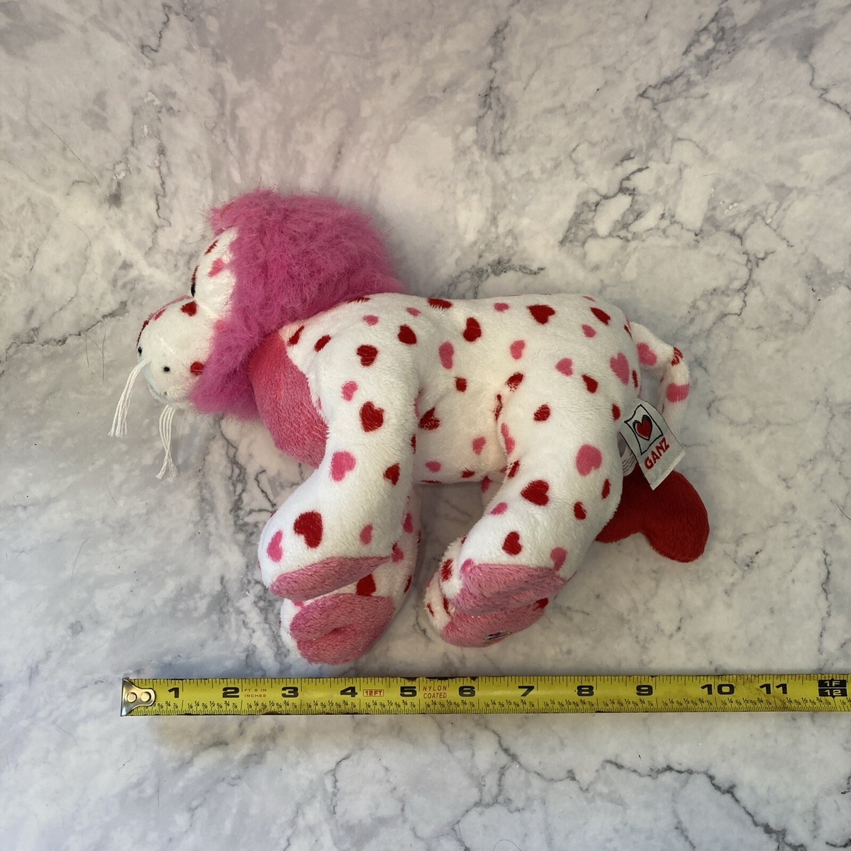 LD★KATZE / カッツェ　LOVE IS HERE Ganz Webkinz Love Lion Plush HM394 Valentine's Hearts