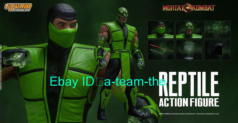 NEW Storm Toys Mortal Combat Green Ninja REPTILE Special Ver 1/12