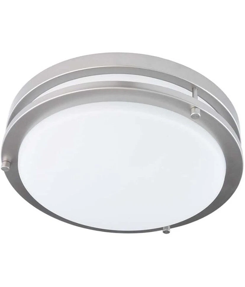 Good Earth Lighting Jordan 17 Inch Ceiling Fixture Satin Nickel