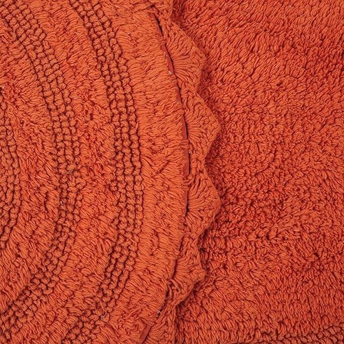 Royal Blaze Bath Mat Crochet Reversible Washable Plush Rug - Oval Medium 21"x34" - Picture 31 of 44