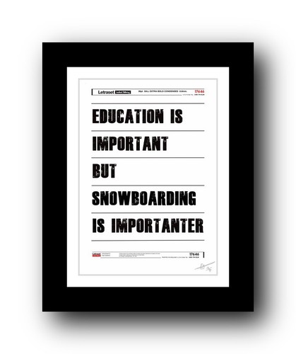 snowboarding poster art print signed limited edition print