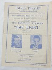Palace Theatre Watford Programme - Gas Light - The Melville Players