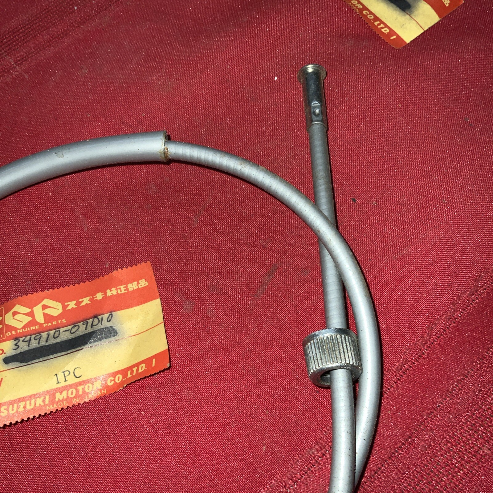 NOS SUZUKI 34910-43410 Superseded by 34910-09D10 - SPEEDOMETER CABLE ASSEMBLY