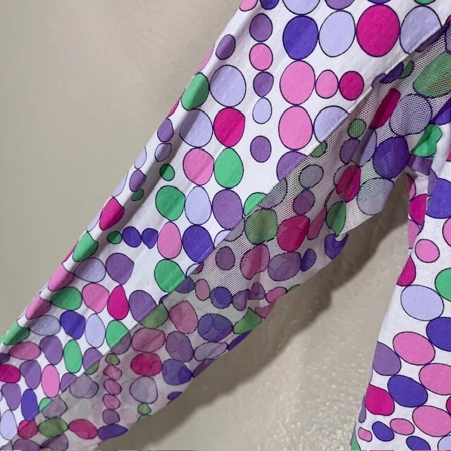 IBKUL Top Mujer XS 1/4 Cremallera Malla Manga Larga Golf Tenis Púrpura Rosa Arte Foto 4 de 4