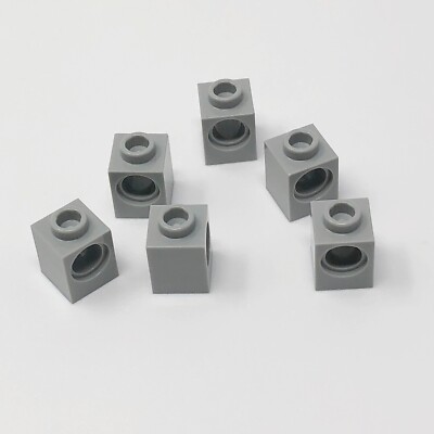 6541 LEGO Parts Technic Brick 1x1 w/ Hole LIGHT BLUISH GRAY (6) | eBay