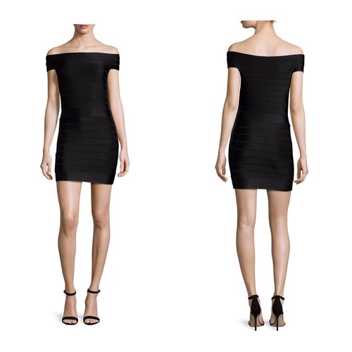 Shoulder Bandage Dress 