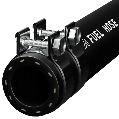 ASH RUBBER FUEL HOSE ENGINE UNLEADED PETROL DIESEL OIL LINE FUEL PIPE E10 WITH CLIPS