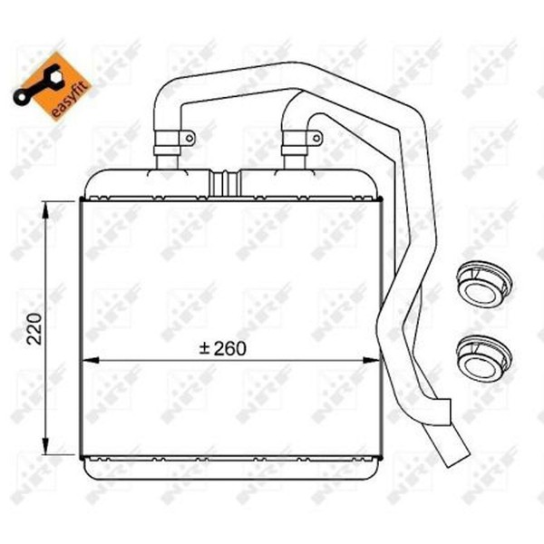 NRF 54217 WäRmetauscher Heizung HeizungsküHler Innenraumheizung Fahrzeugheizung-image