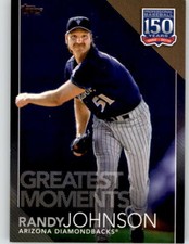 2019 Topps Update RANDY JOHNSON 150 Years Moments BLACK /299 Diamondbacks 150-74