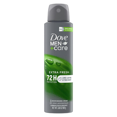 Dove Men+Care Antiperspirant Dry Spray Deodorant for Men Odor Protection 3.8 oz
