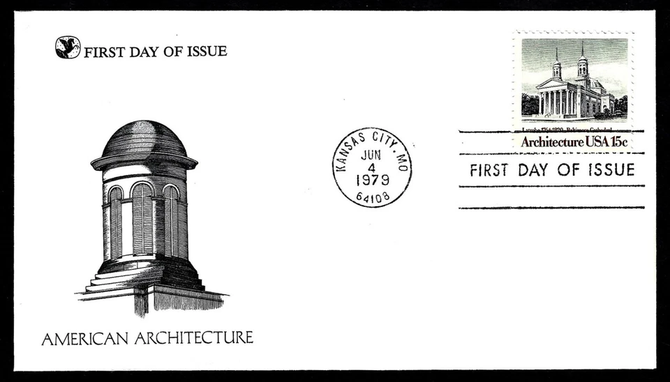 USA, SCOTT # 1779-1782, SET OF 4 READERS DIGEST FDC COVERS AMERICAN ARCHITECTURE - Image 3 of 4