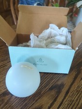 Partylite SPRING WATER 3&rdquo; Ball Candles Set of 2 NIB