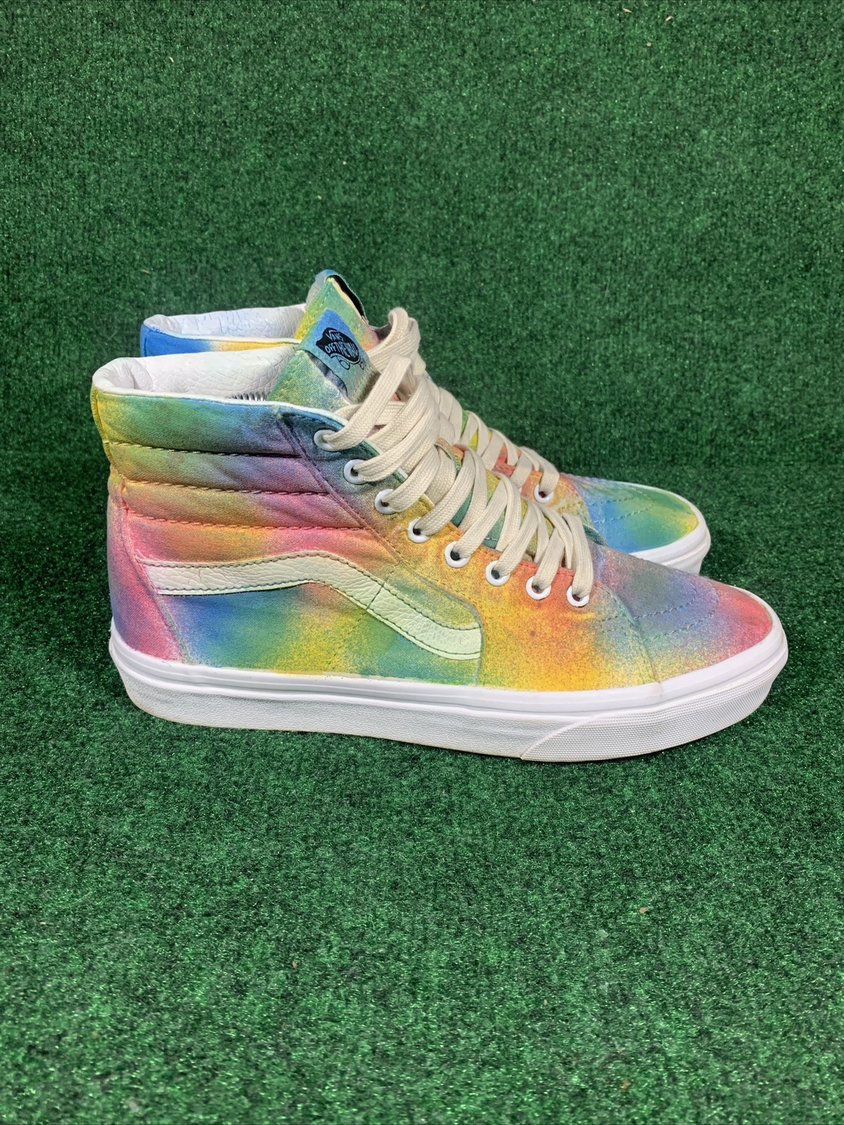 high top vans rainbow