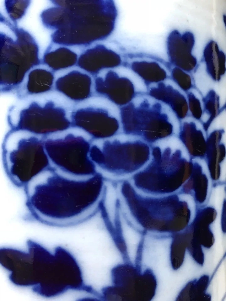 Antique Porcelain Chinese Blue & White Brush Pot, Late 17C - Image 3 of 4