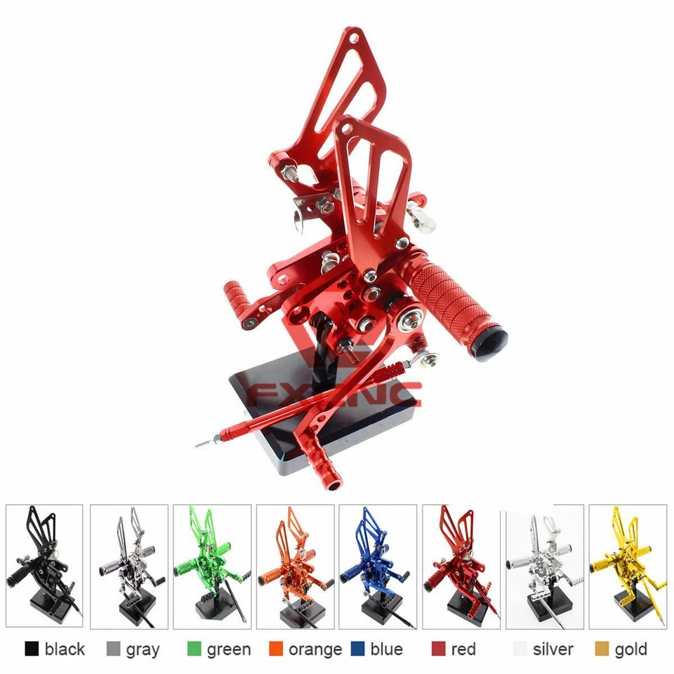 FXCNC para Suzuki GSXR1000 2000-2004 estribo trasero reposapiés delantero ajustable Foto 2 de 4