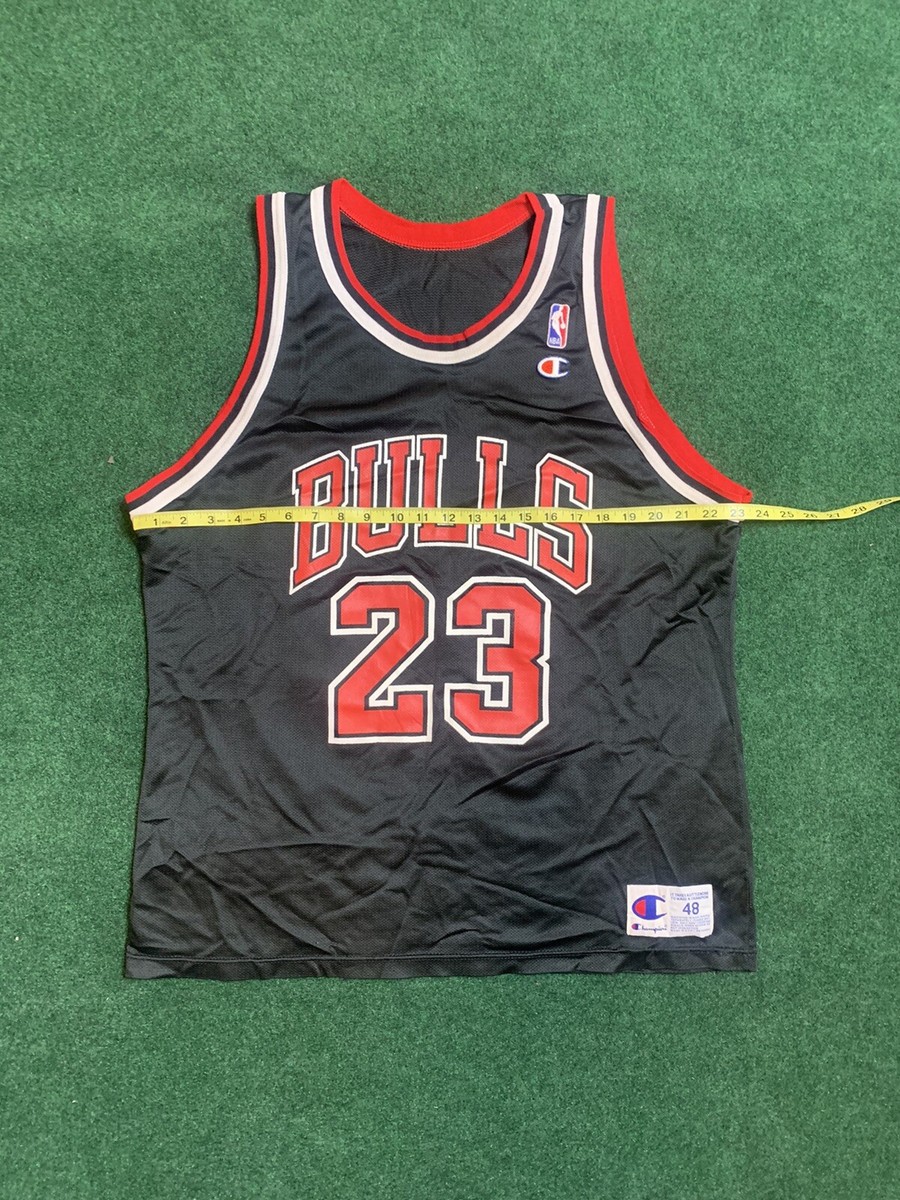 Vtg VNDS Authentic Michael Jordan #23 Chicago Bulls Black Champion