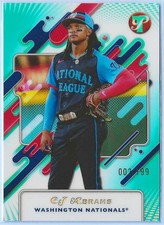 2025 Topps Pristine - C.J. Abrams #259 Aqua Pristine Pulsar Refractor /199