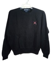 Polo Golf Ralph Lauren Sweater Men L Black Crew Crest Shield Logo Long Sleeve