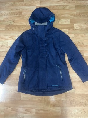 Merrill Women s Medium Opti-Shell Blue Ski Coat With PrimLoft Interior