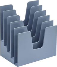 5 Section Incline File Sorter Organizer, Mail, Folder, Letter Desk Organizer, Ra