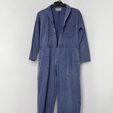 VINT 1950s Universal Overall Co. Coveralls Union Made USA Distressed Workwear