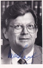 David Lange - premier Nowej Zelandii - oryginał podpisany