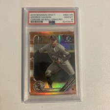 Andrew Vaughn 2019 Bowman Chrome Draft 1st Orange Refractor /25 PSA 10 POP 6 RC