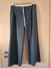 ZARA, Anzughose, Chino, grau Hahnentritt, Gr....