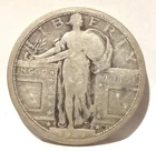 1917 D Standing Liberty Quarter Type I (No stars on revers)