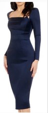 New DRESS THE POPULATION Navy Pamela Long Sleeve Dress XL