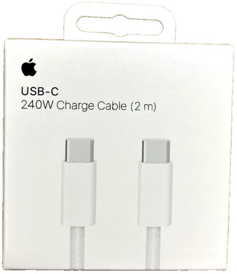New Apple 2M USB-C to USB-C Charging Cable (White)