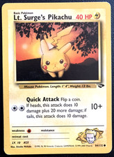 Pokemon Lt. Surge's Pikachu - Gym Challenge 84/132 Unlimited MP Common Pokémon