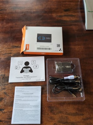 1Mii Bluetooth 5.3 Transmitter Receiver for TV to Wireless Headphones Dual L B14