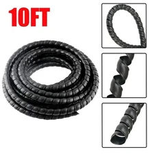 10FT Wire protector Hydraulic hose Spiral Wrap protector Cable management tube