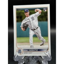 2022 Topps Update #US295 Joey Wentz Rookie Card Detroit Tigers. rookie card picture