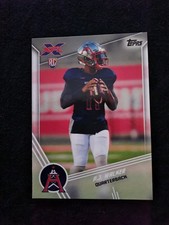 2020 P.J. WALKER TOPPS XFL #123 ROOKIE RC CARD HOUSTON ROUGHNECKS  🏈