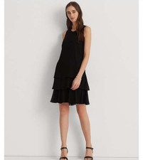 Lauren Ralph Lauren Georgette Shift Dress, 2