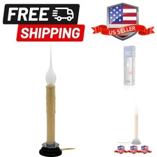 Lampada a Candela Country Rustica Elettrica 7 Pollici con Interruttore On/Off, 5 Piedi Avorio C...