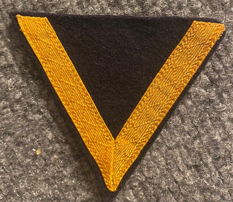 WWII WW2 KRIEGSMARINE WEHRMACHT MILITARY GERMAN NAVY NAVAL RANK CHEVRON PATCH