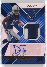 2018 Panini XR Rookie Swatch Auto Blue 4/49 Daurice Fountain #RSA37 Auto 0rd2