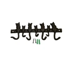 Cat Shapes Key Holder/Wall Mounted Cast Iron Wall Hanger Hook - Cat Key Hange...
