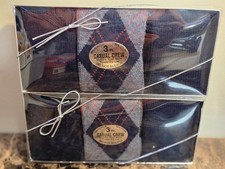 Vintage 3 Pack Montgomery Wards Men's Dress Socks New Boxes Lot Of 2